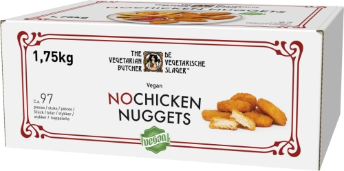 No Chicken Nuggets ca. 18 g / Stück The Vegetarian Butcher vegan tiefgekühlt Artikelnummer: 8897 Abpackung: 97 Stück / Karton