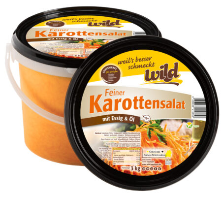 Karottensalat mit Essig und Öl Wild 9923